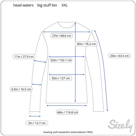 Howling wolf sweatshirt embroidered 1990s - Picture 2 of 10